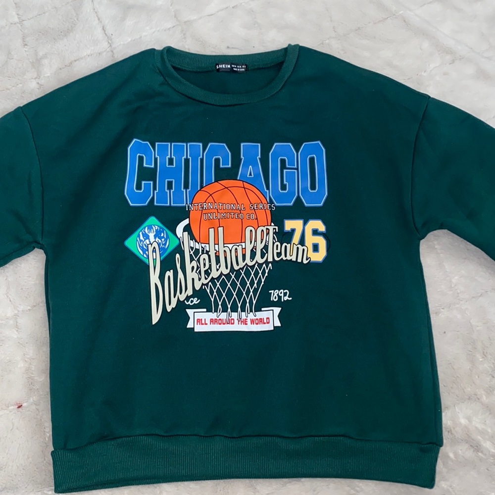 Green Chicago Crewneck